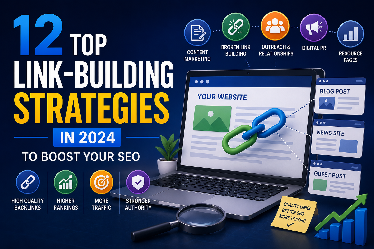 12 Top Link-Building Strategies in 2024 to Boost Your SEO: