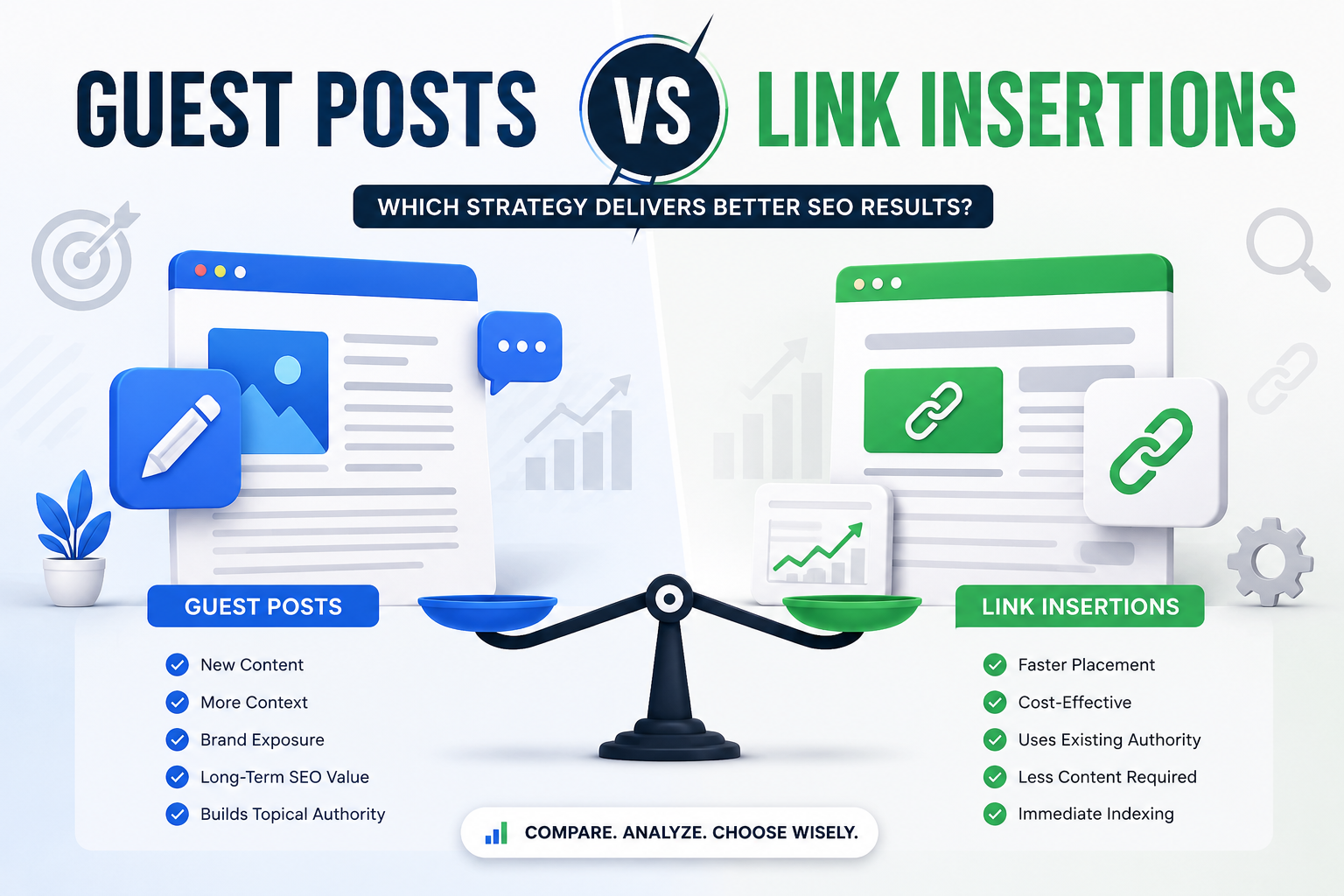 Guest Posts vs. Link Insertions: Which Is Better?