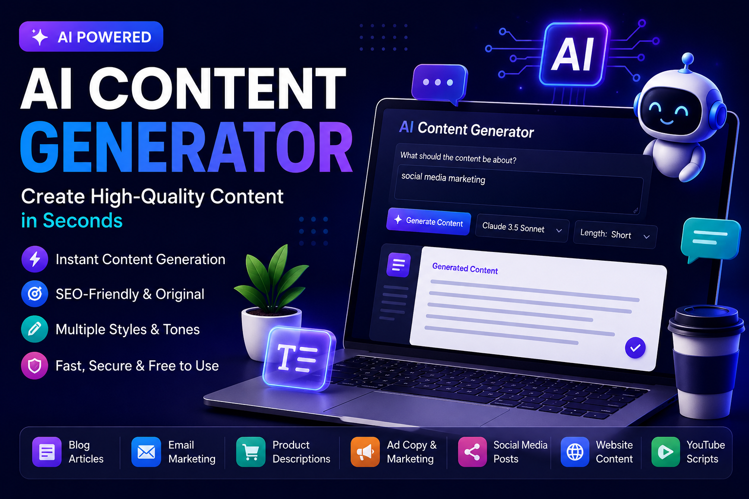 What is an AI Content Generator